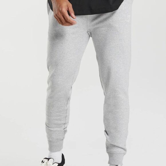 GYMSHARK CREST‎ JOGGERS
Slim Fit Light Grey Marl Medium NWT in packaging - Picture 2 of 10
